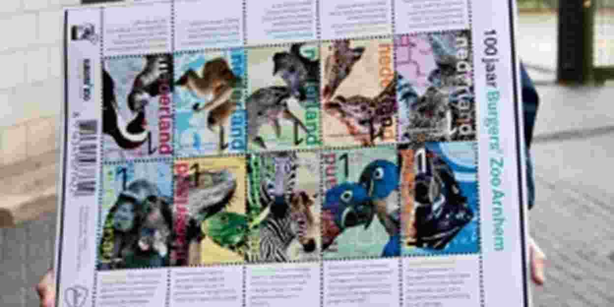 Postzegels voor 100-jarig Burgers' Zoo 2